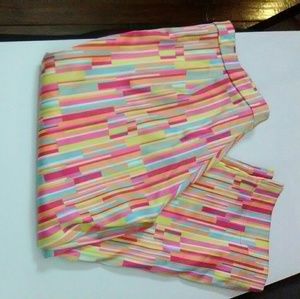 No Boundaries Women's Multicolored Spandex Capri